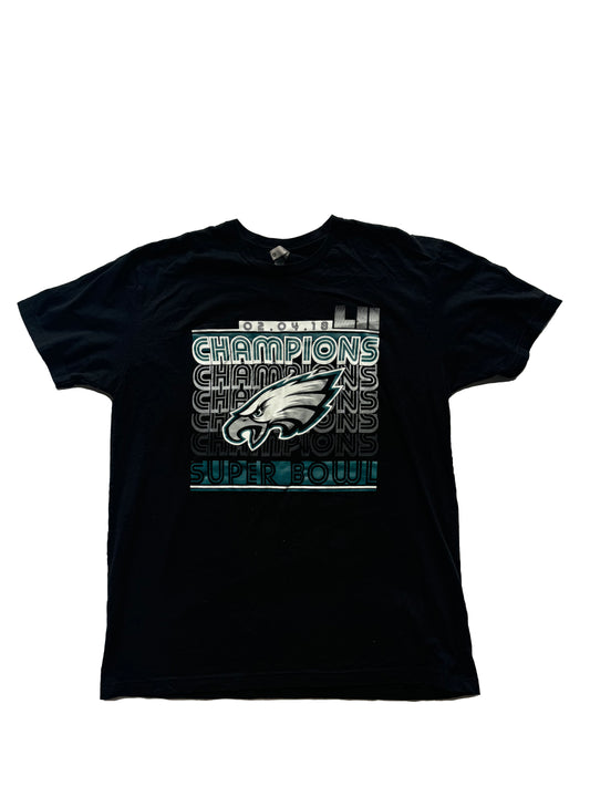 2018 SuperBowl Champions Philadelphia Eagles T-Shirt L - (9/10)