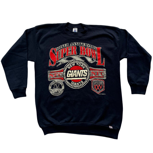 1990 Super Bowl XXV Anniversary New York Giants Sweatshirt XL/L - (9/10)