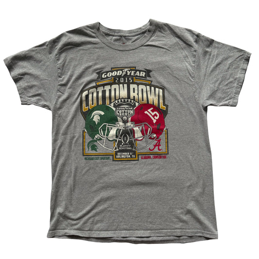 2015 Cotton Bowl College Football Michigan Alabama T-Shirt L (8/10)