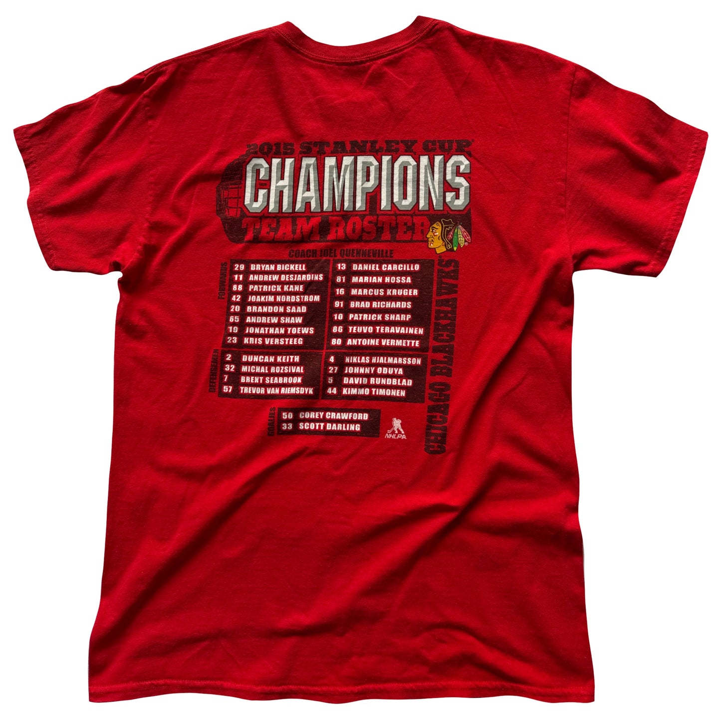 2015 Stanley Cup Champions Chicago Blackhawks T-Shirt M (9/10)