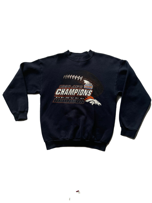 1998 Denver Broncos AFC Champions sweatshirt M/L - (9/10)