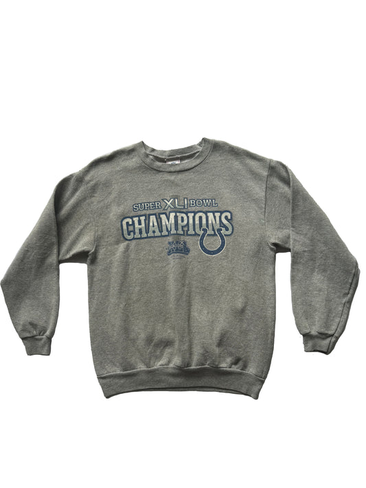 2007 Indianapolis Colts Superbowl XLI Champions Sweatshirt M/S - (8/10)